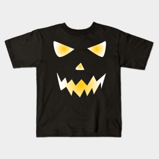 Cat Face Meh Funny Halloween Kids T-Shirt